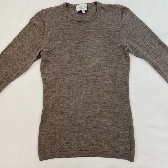 Charlotte Brody Perfect Crewneck Cashmere Sweater - Picture 2 of 11